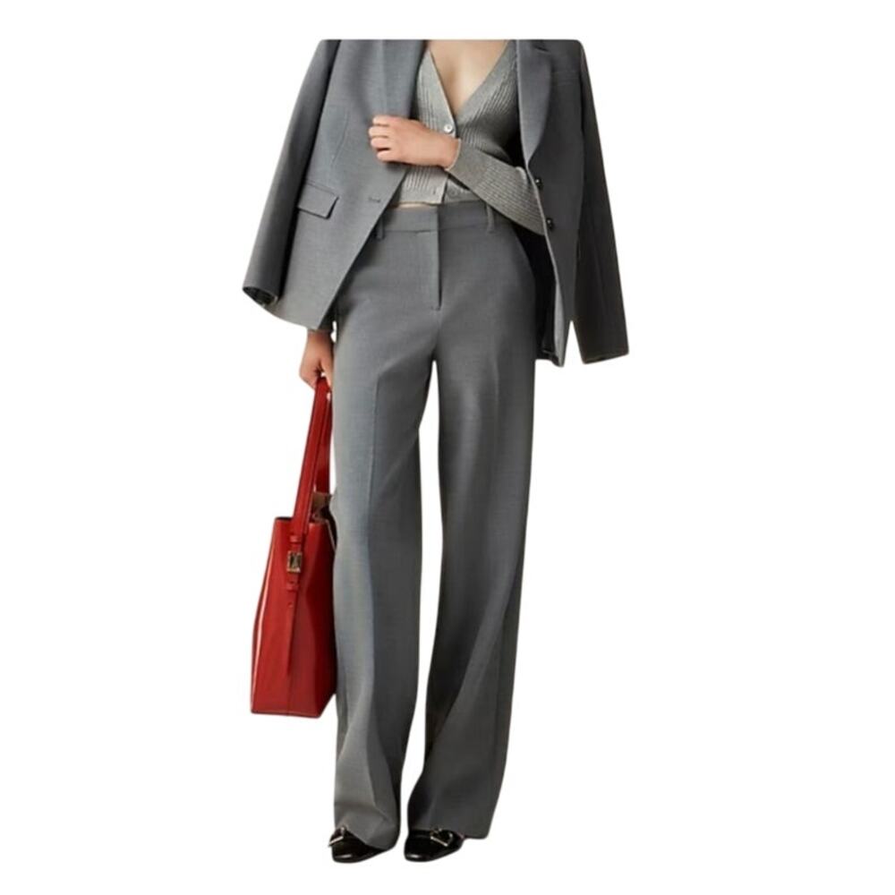 New J. Crew gray dress career trouser pants size 14